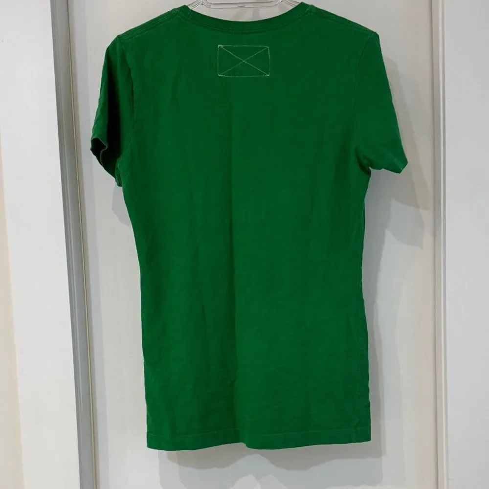 NIKE University of Miami Hurricanes Sebastian Green Short Sleeve Tee Medium